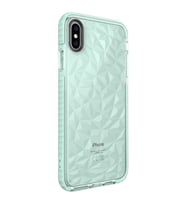 Uyumlu Model Apple iPhone XS Max 6.5 Kılıf Bumper Şeffaf Buzlu Kapak (Yeşil)