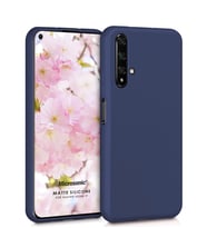 Microsonic Matte Silicone Huawei Nova 5T Kılıf (Lacivert)