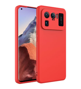 Xiaomi Mi 11 Ultra Kılıf Zore Mara Lansman İç Yüzeyi Kadife Kılıf (Kırmızı)