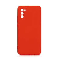 Samsung Galaxy A02S Kılıf Özel Orijinal Lansman Serisi, İçi Kadife, Pürüzsüz Yumuşak ve Mat TPU Silikon (Koyu Pembe)