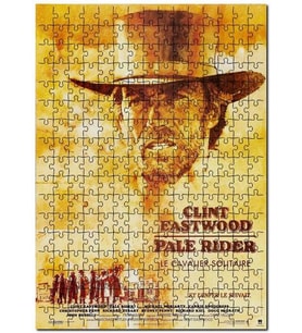 Cakapuzzle Pale Rider Clint Eastwood Afiş 1985 Afişi Puzzle Yapboz MDF (Ahşap) (1000 Parça)