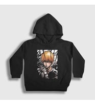 Presmono Unisex Çocuk Beyaz Ichigo Anime Bleach Kapüşonlu Sweatshirt 127567tt (Siyah)