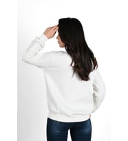 Kadın Baskılı Sweatshirt 1636-24 (Beyaz)