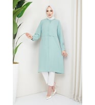 Medine Ipeği Tunik (Yeşil)