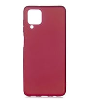 Galaxy M12 Kılıf Kamera Çıkıntılı Soft Silikon (Mürdüm)