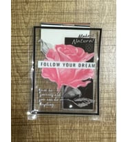 10X8 CM ŞEFFAF ÇANTA GİYİM ARMA YAMA DİKİŞ HOBİ AKSESUARI (Pembe)