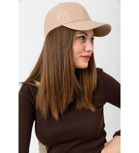  Unisex Deri Kep (Bej)