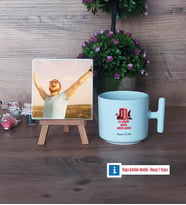 Asker Hediyesi Fotoğraflı Dekoratif Taş, Kupa Bardak Beyaz Hediye (Model 12)