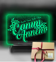 Canım Annem Led Gece Lambası (Yeşil)