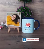 Sağlık Teknikeri Fotoğraflı Dekoratif Taş, Kupa Bardak Beyaz HediyeTıp Bayramı Hediyesi (Model 3)
