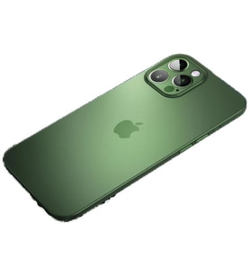 Uyumlu Model Apple iPhone 12 Pro Max Kılıf 0.3mm Ultra İnce Hayalet Yumuşak Kapak (Yeşil)