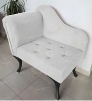 Yeni Model Tekli Köşe Koltuğu Josefin Bench Siyah Ayak (Beyaz)