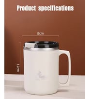 450ml Taşınabilir Paslanmaz Çelik Çift Katmanlı Termos (Beyaz)