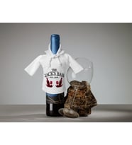 BK Gift Kişiye Özel Mini Beyaz İçki Şişesi Tişörtü , Ev Bar Dekoru, Viski, Şarap, Votka, Rakı Şişesi Tişörtü, Ev Barı (Model 18)