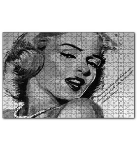 Cakapuzzle Marilyn Monroe Çizim  Puzzle Yapboz MDF (Ahşap) (1000 Parça)