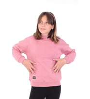 Toontoy Kız Çocuk Nakışlı Sweatshirt (Gül Kurusu)