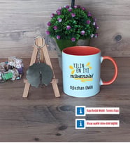 Mühendisler Günü Hediyesi Kupa Bardak Beyaz ve Fotoğraflı Ahşap Anahtarlık Hediye (Model 13)