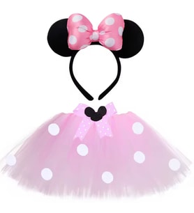Minnie Mouse Kız Çocuk Etek , Tütü Etek (Pembe)