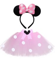 Minnie Mouse Kız Çocuk Etek , Tütü Etek (Pembe)