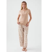Pierre Cardin 8521 Tropical Vibes Kadın Kısa Kol Pijama Takım