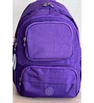 Nemo Bags Krinkıl Kumaş Suya Dayanıklı Orta Boy Koyu Sırt Çantası/Laptop Okul Çantası (Mor)