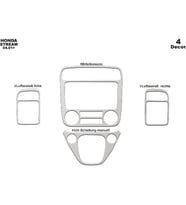 Meriç® Honda Stream Ön Torpido Kaplama Maun 4 Parça 2001-2005 (Alüminyum)