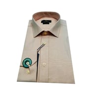 Erkek Silim Fit Uzun Kol Gömlek BGL-ST00546 (Somon)