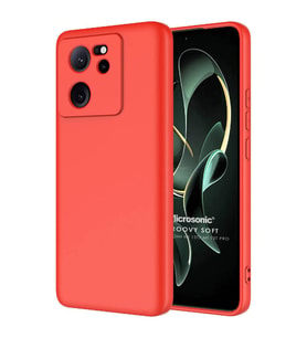Microsonic Xiaomi Mi 13T Pro Kılıf Groovy Soft Koyu Yeşil (Kırmızı)