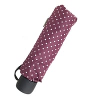 Mini Cep Boy  Unisex Şemsiye Fiber 7 Tel 17 cm (Bordo)