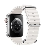 Microsonic Apple Watch Series 10 46mm Kordon Aqua Belt Yeşil (Beyaz)