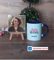 İngilizce Öğretmeni Fotoğraflı Dekoratif Taş, Kupa Bardak Beyaz Hediye (Model 3)