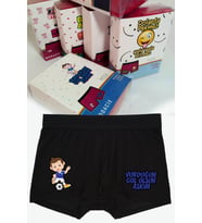 Vurduğun Gol Olsun Boxer (Siyah)