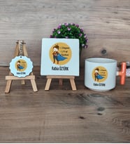 Kadın Öğretmene Hediye Hediye Seti Kupa Bardak T Kulplu, Dekoratif Taş, Anahtarlık Öğretmenler Günü Hediyesi (Model 7)