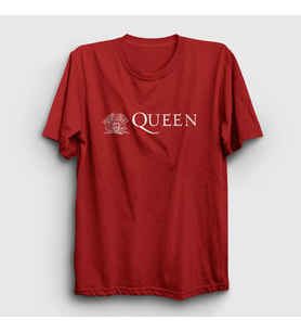 Presmono Unisex Sarı Queen T-Shirt 102110tt (Kırmızı)