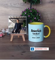Anestezi Teknikeri Fotoğraflı Dekoratif Taş, Kupa Bardak Beyaz Hediye (Model 7)
