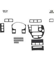 Meriç® DAF CF Ön Torpido Kaplama Maun 33 Parça 2011-› (Karbon)