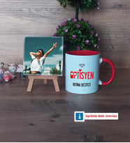 Optisyen Fotoğraflı Dekoratif Taş, Kupa Bardak Beyaz Hediye (Model 2)