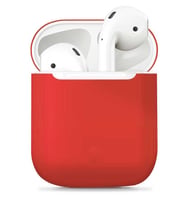 Apple Airpods 1. / 2. Nesil Uyumlu Kılıf Silikon Renkli Yumuşak Case 13 (Kırmızı)
