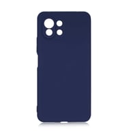 Xiaomi Mi 11 Lite Kılıf Özel Orijinal Lansman Serisi, İçi Kadife, Pürüzsüz Yumuşak ve Mat TPU Silikon (Lacivert)