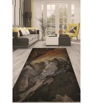 Dijital Kaymaz Taban Yıkanabilir Modern Renkli Salon Halısı Mutfak Halısı Yolluk ND-HT-191 (Çok Renkli)