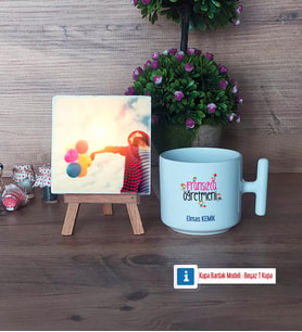 Fransızca Öğretmeni Fotoğraflı Dekoratif Taş, Kupa Bardak Beyaz Hediye (Model 12)
