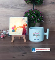Fransızca Öğretmeni Fotoğraflı Dekoratif Taş, Kupa Bardak Beyaz Hediye (Model 12)