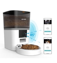 OVIOO QQ005 6lt Kameralı ve Uzaktan Wifi Bağlantılı Paslanmaz Kaseli Kedi ve Köpek Besleyici (Beyaz)