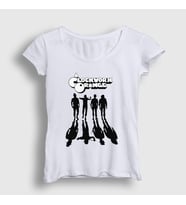 Presmono Kadın Sarı Gang Film Otomatik Portakal A Clockwork Orange T-Shirt 242473tt (Beyaz)