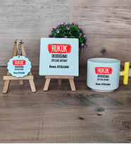  Hukuk Okuduğumu Söylemiş Miydim  Hediye Seti Kupa Bardak T Kulplu, Dekoratif Taş, Anahtarlık Hukuk Öğrencisine Hediye (Model 5)