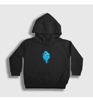 Presmono Unisex Çocuk Beyaz Ateş Ve Su Oyun Watergirl Sevgili Kapüşonlu Sweatshirt 457668tt (Siyah)