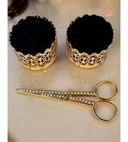 Essenza Gold Kadife Yükselti ve Söz Makası  (Bronz)