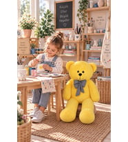 Pandamkee 80  Cm Sevgiliye Özel Hediyelik Ayı (Sarı)