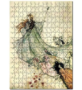 Cakapuzzle Peri Masalı Prenses Cüceler Puzzle Yapboz MDF (Ahşap) (1000 Parça)