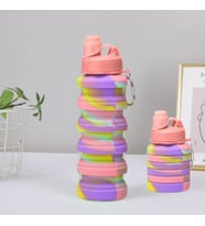 Li·vava Si·li·kon Katlanabi·li·r Suluk, Pembe, 23x7 (Çok Renkli)